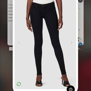 Hudson black super skinny jeans